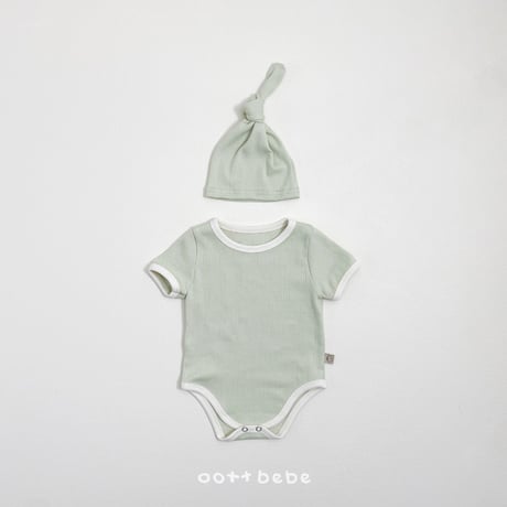 oottbebe/54. french ailet suit ( suit kokji hat ) set S(0-6M)-M(6-12M)