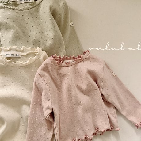 valubebe/58. soft fril T-shirt 6M-S