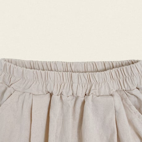 oottbebe/75. olive linen pants XS(1-2Y)-XL(6-7Y)