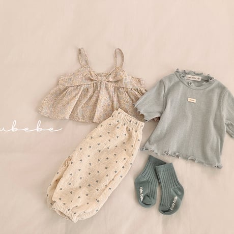 valubebe/64. flo ribbon blouse 6M-S