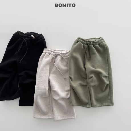 bonito/52. knee pin tuck straight pants JS-JM