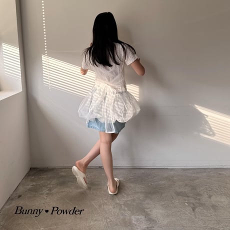 bunnypowder/220. sha bullon rayerd one-piece S-XL