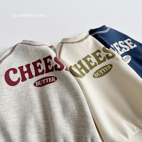 vividi/128. cheese stitch man-to-man JS-JM
