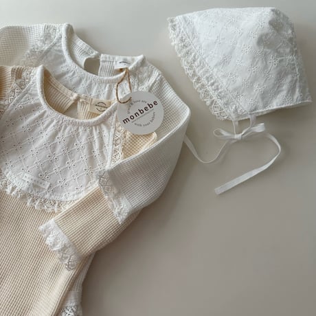 monbebe/35. bebe lace bonnet FREE(0-12M)