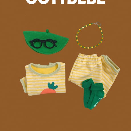 oottbebe/26. fruit updown set XS(0-1Y)-XL(4-5Y)