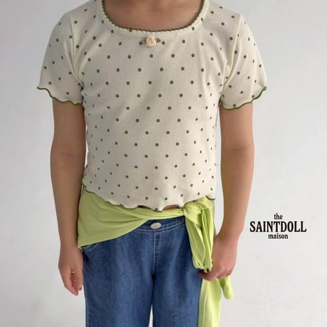 saintdoll/22. dot square T-shirt JS-JL