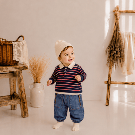 valubebe/80. milky ST collar T-shirt 6M-S