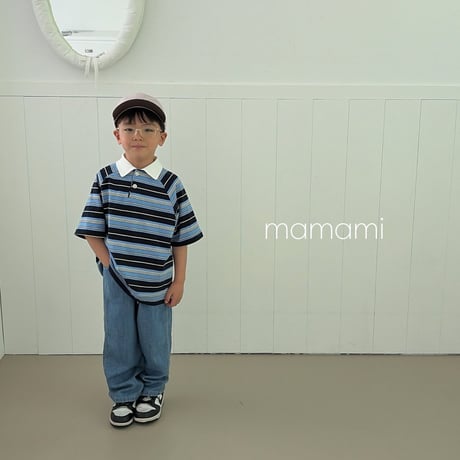 mamami/44. day day collar T-shirt XS-XL