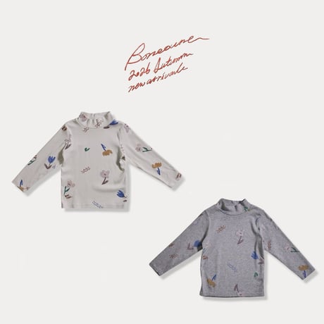 boneoune/104. flower lie T-shirt XS-XL