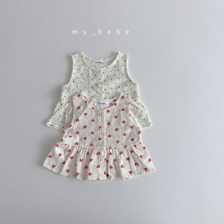 mybebe/23. snow flower sleeveless blouse XS-XL