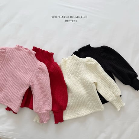 melikey/3. golgi puff T knit XS-XL