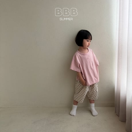 bellabambina/106. 26 summer bangbang plain T-shirt 12M-XL