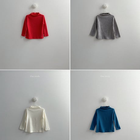 minirobe/41. angora mock neck tee S-XL