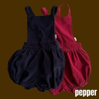 pepper/39. coduroy short overalls  XS-XL