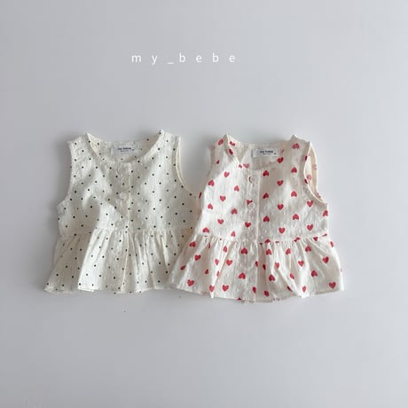 mybebe/23. snow flower sleeveless blouse XS-XL