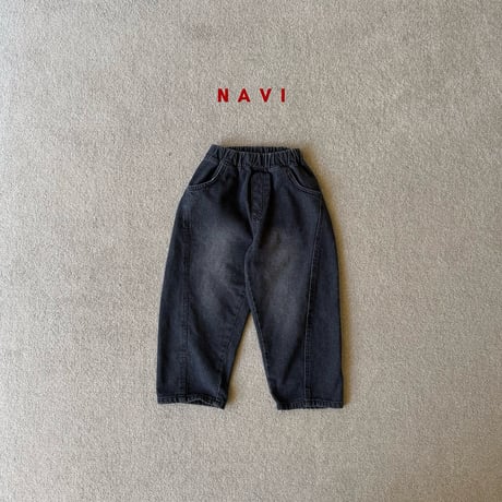 navi/75. butter denim baggy pants S-XL