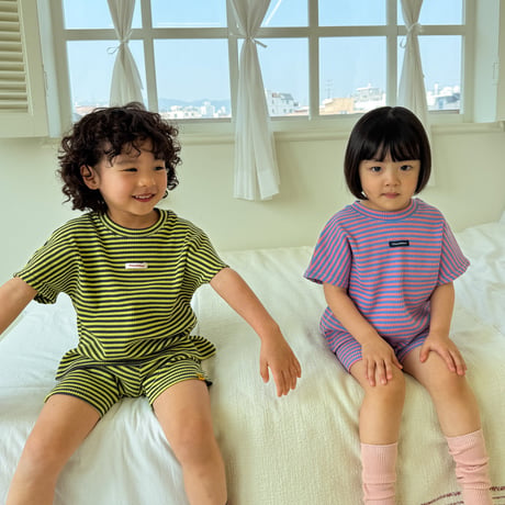 tinyhiker/7. stripe biker set XS-XL