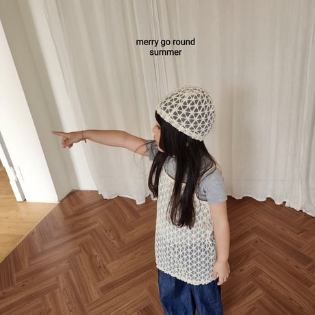 merrygoround/42. lace beanie XS-2XL