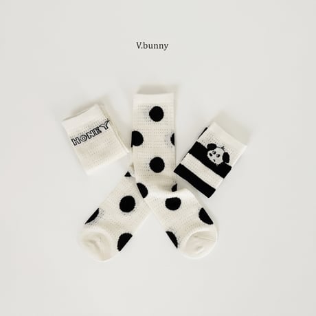 vbunny/40. honey dot socks set FREE