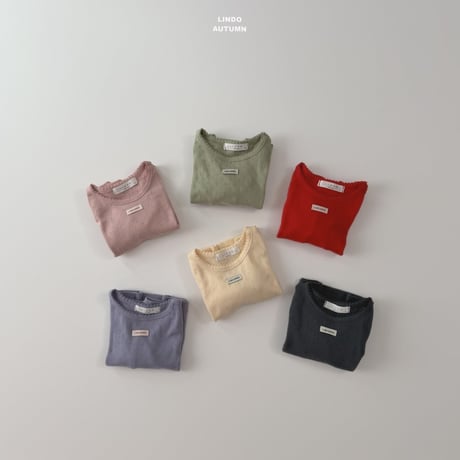 lindo/38. day label T-shirt XS-XL