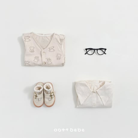 oottbebe/68. bear overalls XS(1-2Y)-XL(6-7Y)