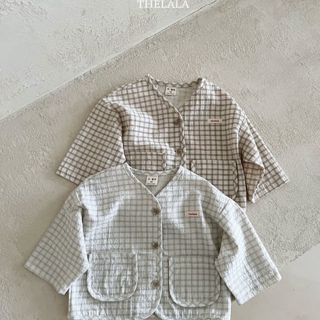 thelala/25. 47 dobi check jacket XS-XL