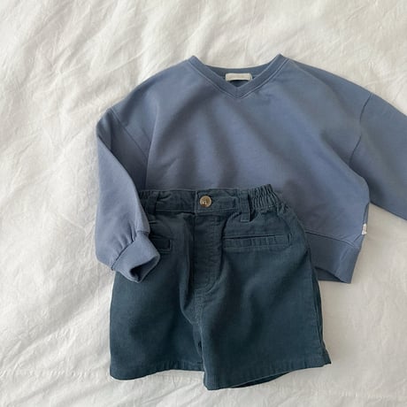 minirobe/16.  Low V-Neck Sweatshirt  S-XL