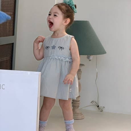 aiai/20. blue ribbon one-piece S(6M-2Y)-XL(4-5Y)
