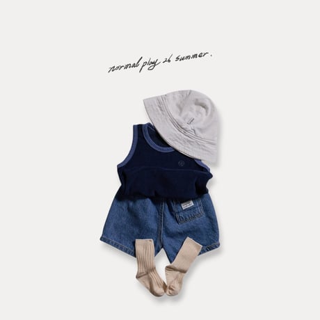 normalplay/9. round denim half pants JS-JM
