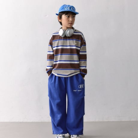 nicetomeetyou/40. border multi T-shirt JS-JL