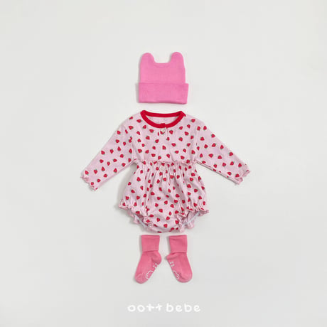 oottbebe/50. strawberry sand set bloomer S(0-6M)-M(6-12M)