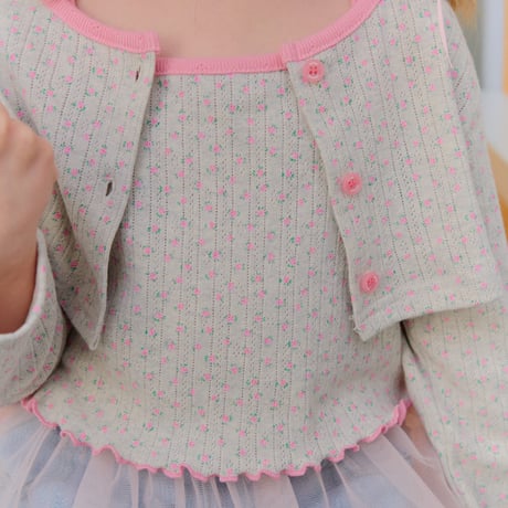 chouchoushasha/25. Flower Cardigan Set SET XS-XL