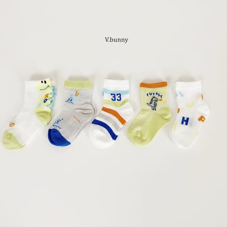 vbunny/1. 33 socks set S(130-150)-L(180-210)