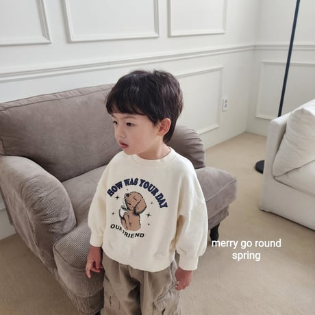 merrygoround/38. friend man-to-man XS-2XL