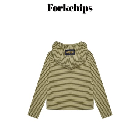 forkchips/45. burdy rappa hood T-shirt M-XL