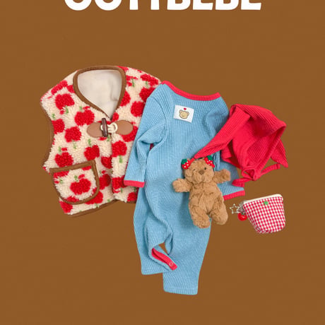 oottbebe/41. cellup pie suit bonnet ( bebe style set S(0-6M)-M(6-12M)