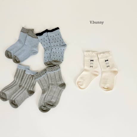 vbunny/56. tre socks set M(130-150)-XL(180-210)