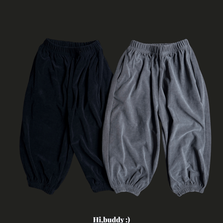 hibuddy/8. velvet jogger pants JS-JL