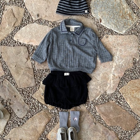 bebeholic/38. Tiny collar T-shirt S(3-6M)-XL(18-24M)