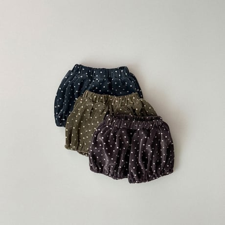 onu/43. velvet dot bloomer BABY(12M)-S(3-4Y)
