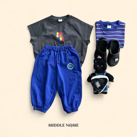 middlename/39. graphic half t t man-to-man S-XL