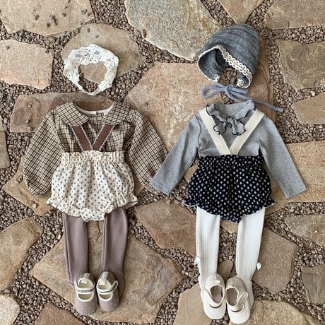 bebeholic/24. leaf overalls bloomer S(3-6M)-XL(18-24M)