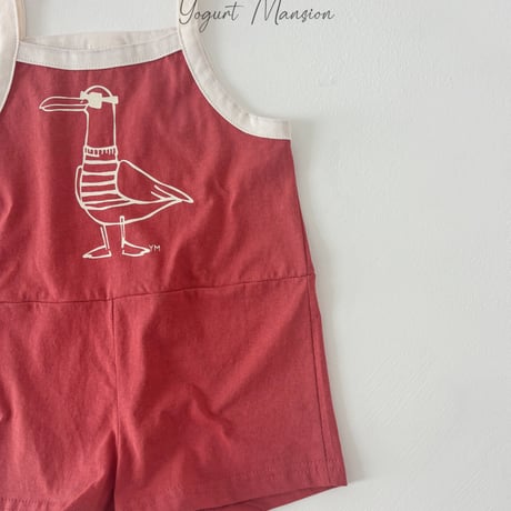 yogurtmansion/17. bird jump suit XS-XL