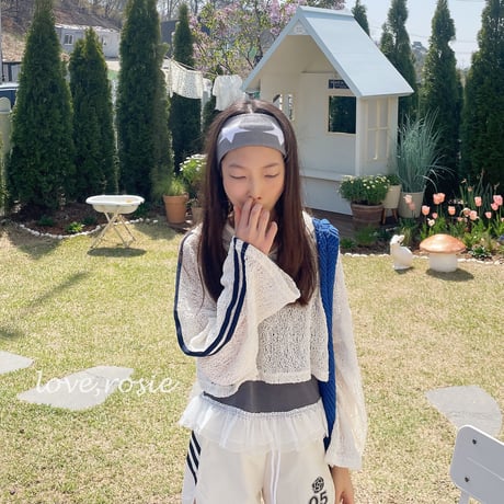 loverosie/147. Hem lace fril sleeveless top L-XL