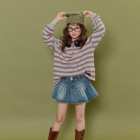 forkchips/17. button skirt M-XL