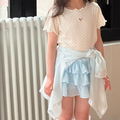 ninibello/5. dot heart punching T-shirt XS-XL