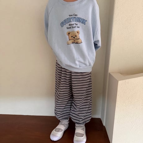 minibonbon/57. smile bear man-to-man XS-XL