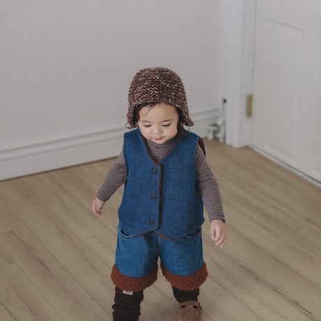 onu/27. dumble denim vest BABY(12M)-XL(6-7Y)