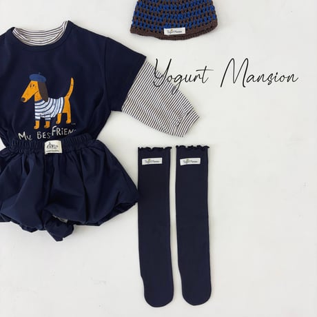 yogurtmansion/54. bonjour T-shirt XS-XL