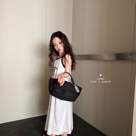 comma/221. two color long one-piece 140-150